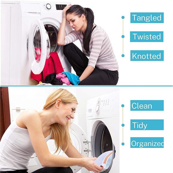 7pcs Mesh Laundry Wash Bags Washing Net Set Lingerie Underwear Bra Clothes - Picture 6 of 10